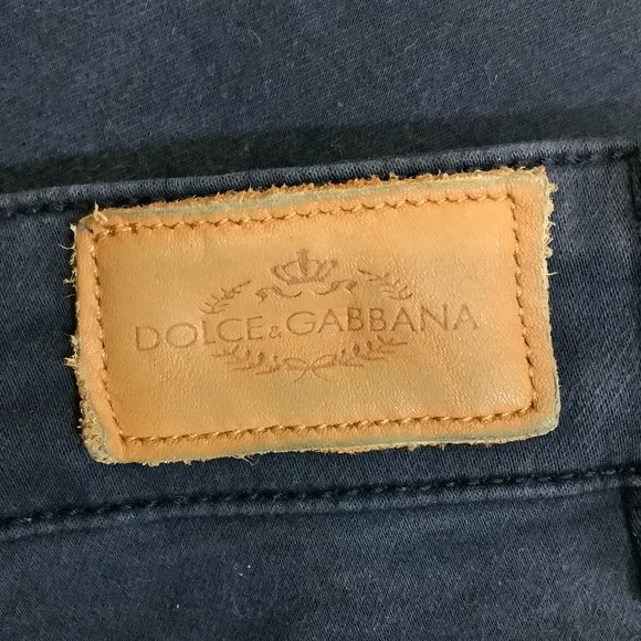 Dolce & Gabbana Vintage High Rise Basic Black Jeans Stretch - Picture 8 of 8